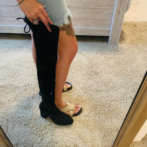 Over-the-knee Fall Boots, 7.5 - Picture 3 of 6